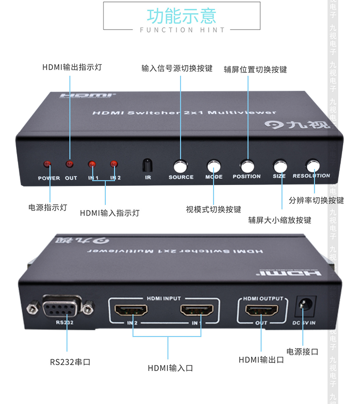 JS5520二进一画面分割器