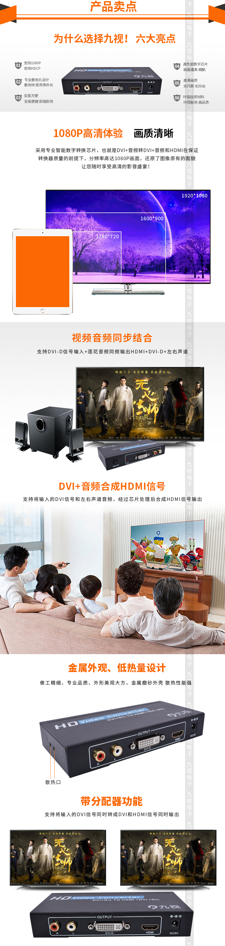 DVI转HDMI转换器